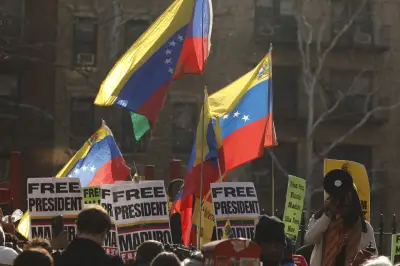 Manifestaciones en Nueva York exigen liberación de Nicolás Maduro durante su proceso judicial