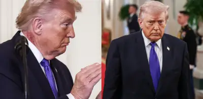 Médico de la Casa Blanca explica la mancha roja en el cuello de Donald Trump durante ceremonia