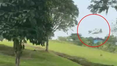 Momento del impacto: Avión Hércules se accidenta en Puerto Leguízamo, Putumayo