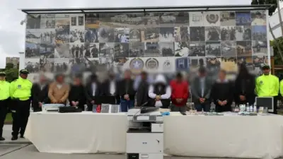 Policía desmantela red de falsificación de dinero en Bogotá con ayuda del Servicio Secreto de EE.UU.
