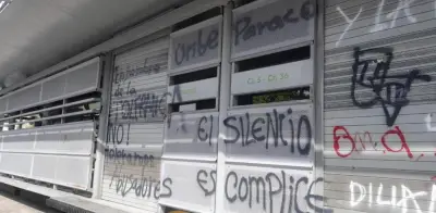 Vandalizan cinco estaciones del MIO en protesta estudiantil de Univalle en Cali