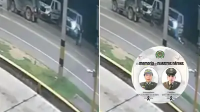 Video judicial capta ataque mortal a dos policías en Cundinamarca durante control vial