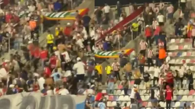 Violenta pelea entre hinchas de Junior en tribunas durante derrota ante Atlético Nacional