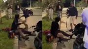 Accidente de motociclista en Pitalito desata debate por correazos de padre a hijo
