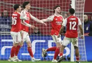 Arsenal y Leverkusen empatan en vibrante ida de octavos de la Champions League