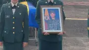 Barrancabermeja despide con honores a soldado víctima del accidente aéreo en Putumayo