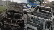Camioneta se incendia en avenida Boyacá: conductor pierde su herramienta de trabajo