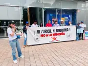 Campesinos de La Paz, Santander, protestan en Bogotá contra proyecto minero de carbón