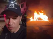Candidato del Centro Democrático denuncia incendio de su vehículo de campaña en Santander