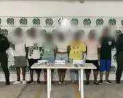 Capturan a 18 presuntos integrantes de 'los Costeños' por extorsión en Barranquilla