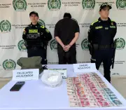 Capturan a hombre con 315 gramos de cocaína en operativo policial en Bucaramanga