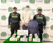 Capturan a hombre con $631 millones ocultos en maleta en Bogotá por lavado de activos