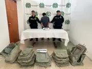 Capturan a hombre con piezas robadas del alumbrado público de Bucaramanga