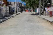 Cartagena transforma acceso educativo en El Pozón con pavimentación de vía escolar