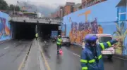 Cierre temporal en deprimido de la 72 por daño estructural en obras del Metro de Bogotá