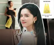 Desmienten que bolsa amarilla de Zhang Jingyi sea de Balenciaga: revelan precio real del 'Trash Bag'