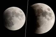 Eclipse lunar parcial en Bucaramanga: Astrónomo captura el 'mordisco' de la sombra terrestre