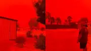 El cielo de Australia se tiñó de rojo sangre por polvo del ciclón Narelle: fenómeno científico explicado