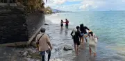 Erosión costera borra playa Cabo Tortuga en Santa Marta y deja sin sustento a 50 familias