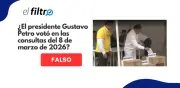 Foto de Petro votando en consultas del 8 de marzo de 2026 es falsa: fue manipulada con inteligencia artificial