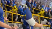 Hinchas de Millonarios expulsan a barristas que buscaban infiltrados en El Campín