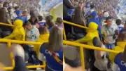 Hinchas de Millonarios expulsaron a otros que cazaban infiltrados en El Campín