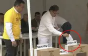 Imagen viral de Petro votando en consultas es falsa: fue editada con inteligencia artificial