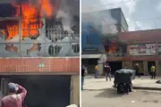 Incendio en local comercial de Los Mártires deja una persona lesionada en Bogotá