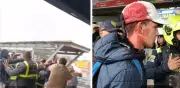 Investigan violento altercado entre guardas y usuarios en estación Pradera de Transmilenio