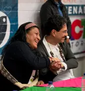 Iván Cepeda elige a Aída Quilcué como su fórmula vicepresidencial con respaldo de Petro