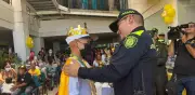 Policía celebra con 15 niños el fin de su tratamiento oncológico en Santa Marta