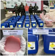 Policía incauta 250 kilos de explosivos Anfo en Santa Rosa, Bolívar, y evita atentado terrorista