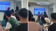 Profesor de la UIS enfrenta a encapuchados que intentaron desalojar estudiantes en clase