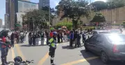 Protesta estudiantil paraliza centro de Bogotá y afecta movilidad en carrera Séptima