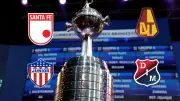 Sorteo Libertadores 2026: Santa Fe, Junior, DIM y Tolima conocerán rivales hoy