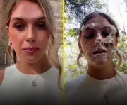 Tiktoker asiste a boda de su ex vestida de blanco y termina con pastel en el rostro