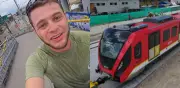 Tiktoker corre los 21.82 km de la Primera Línea del Metro de Bogotá en menos de 2 horas