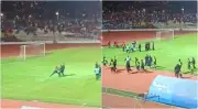 Violencia en el fútbol ecuatoriano: hinchas de El Nacional invaden cancha y golpean a seguridad