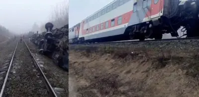 Accidente ferroviario en Rusia deja 24 heridos y avión militar se estrella en Crimea