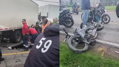 Accidente múltiple en vía Soacha-Sibaté deja motociclista fallecido y dos heridos graves