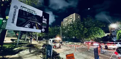 Ampliación de la calle 82 en Barranquilla avanza con jornadas nocturnas para acelerar entrega