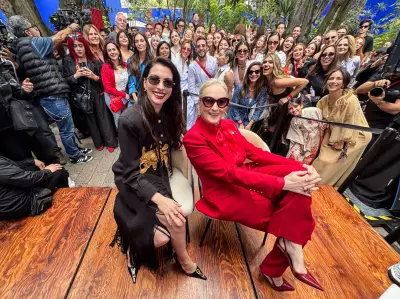 Anne Hathaway y Meryl Streep brillan en Ciudad de México con gira promocional de 'El Diablo Viste a la Moda 2'
