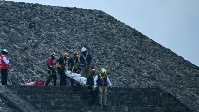 Balacera en pirámide de Teotihuacán deja dos muertos, entre ellos seis heridos y dos colombianas afectadas