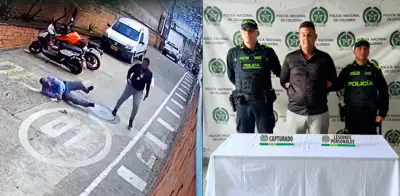 Brutal agresión a vigilante adulto mayor en Itagüí por un veedor