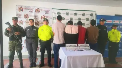 Capturan a cuatro hombres por violento hurto en El Socorro, Santander