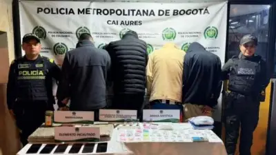 Capturan a cuatro personas por microtráfico en local de comidas en Suba