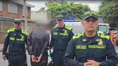 Capturan a dos hombres por intento de hurto en Teusaquillo: uno con brazalete del Inpec