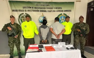 Capturan a dos presuntos integrantes del ELN en Norte de Santander por inteligencia criminal