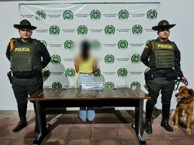 Capturan a mujer de 25 años con 75 dosis de bazuco listas para distribución en San Gil