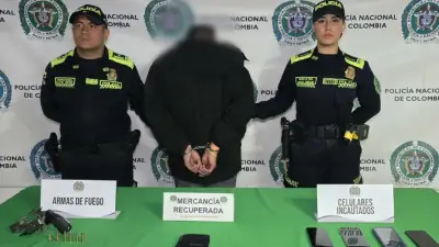 Capturan en Bogotá a ladrón con orden de Interpol tras robar cinco celulares a punta de pistola